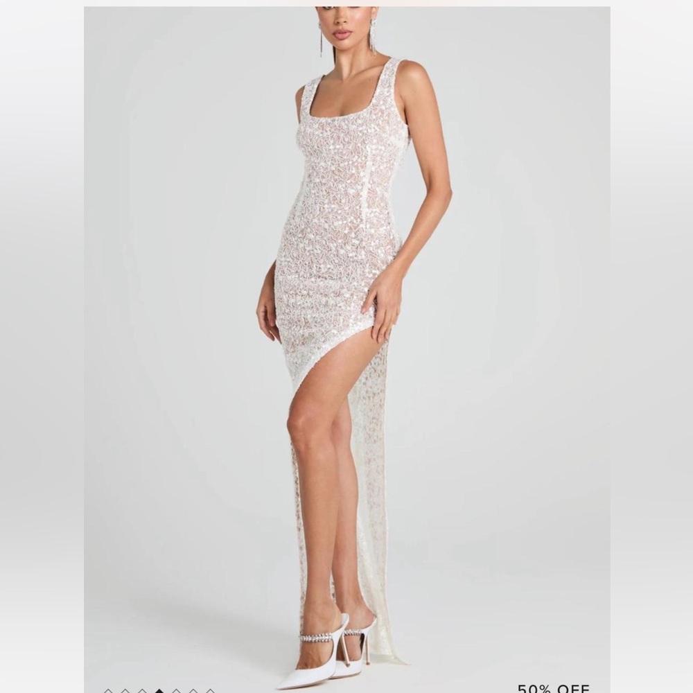 Lace embellished dress